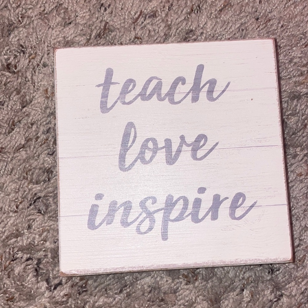 Wooden Teacher Plaque
